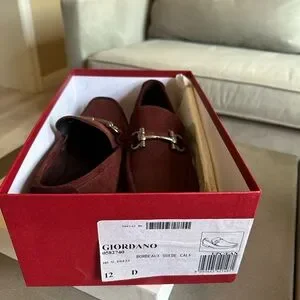 Salvatore Ferragamo Dark Burgundy Gancini buckle loafer Ferragamo Burgundy Gancini Ornament Driver Loafers Salvatore  main image 3